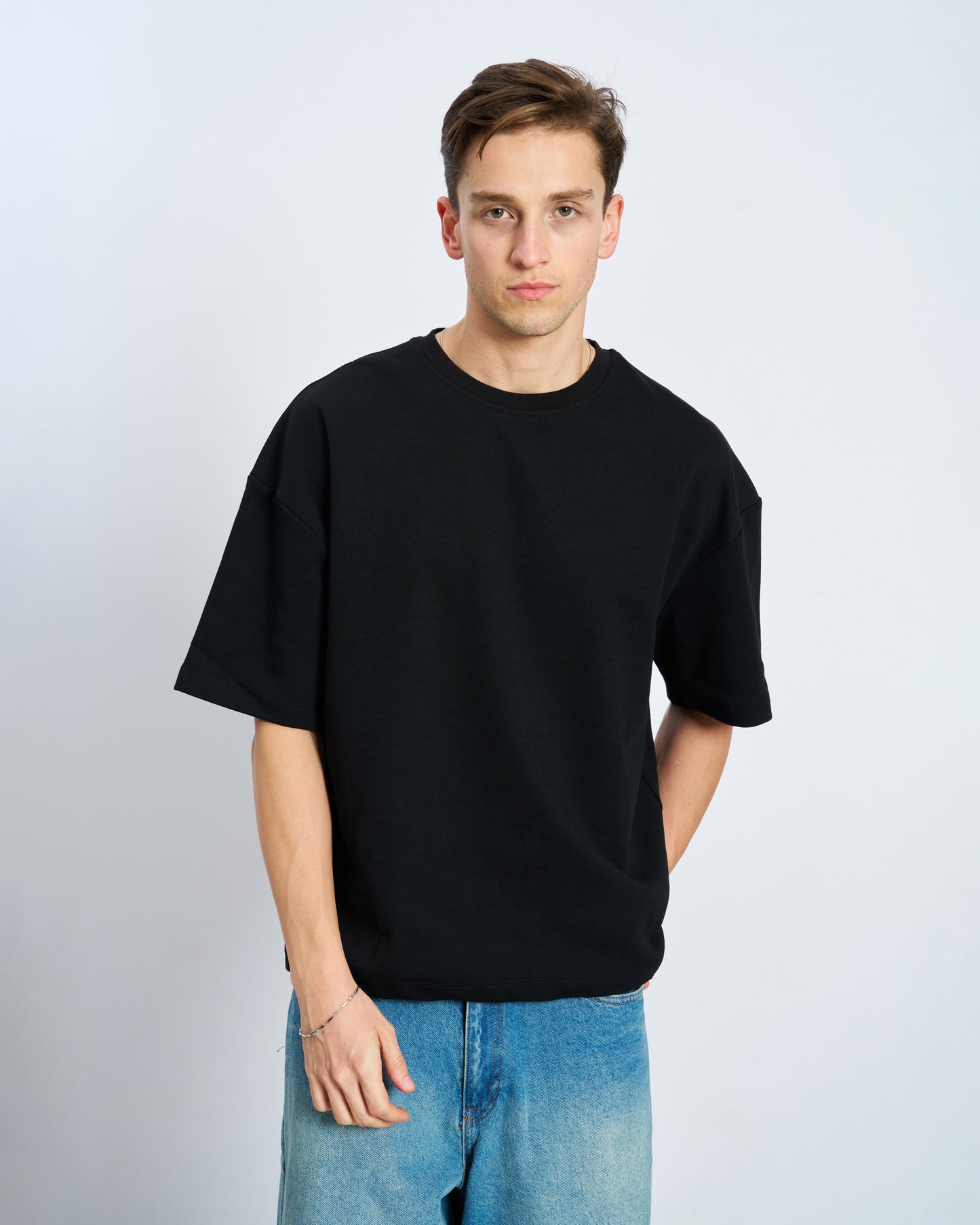 Oversize Boxy Fit Tişört siyah