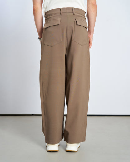 Oversize Çift Cepli Gömlek Pantolon Takım - Haki