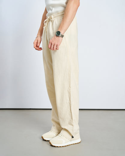 Baggy Keten Pantolon - Naturel