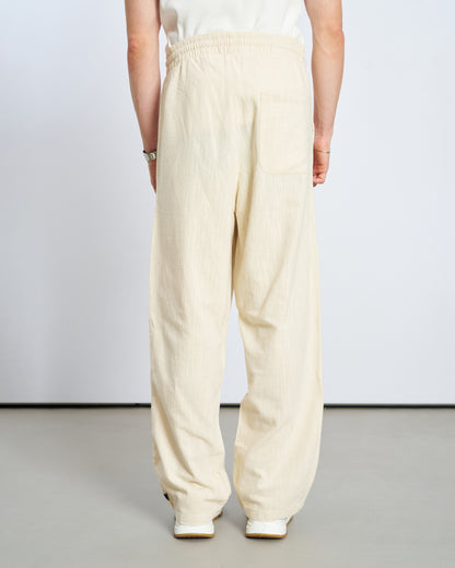 Baggy Keten Pantolon - Naturel