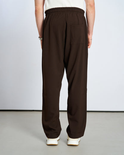 Bol Kesim Basic Pantolon - Kahve