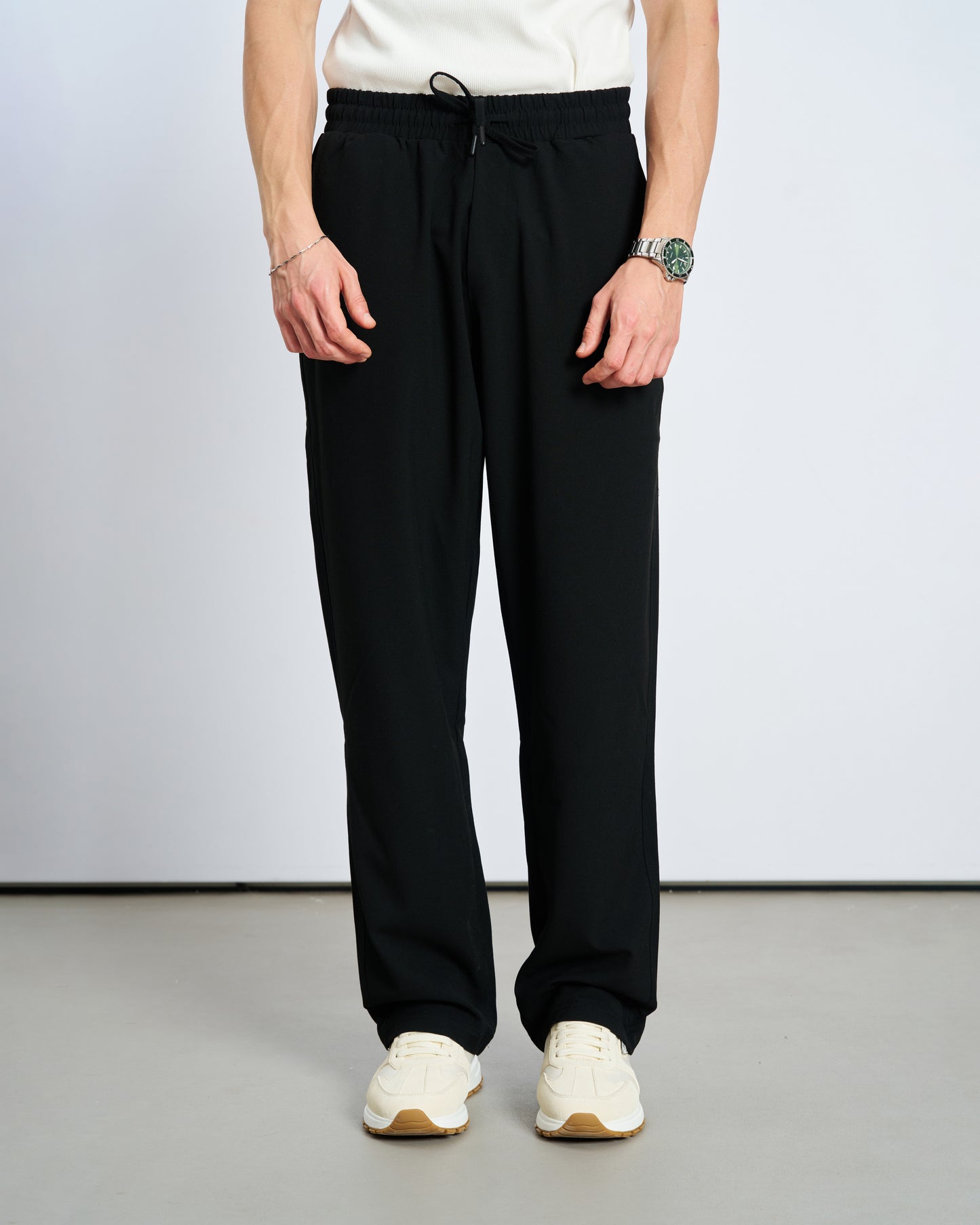 Bol Kesim Basic Pantolon - Siyah