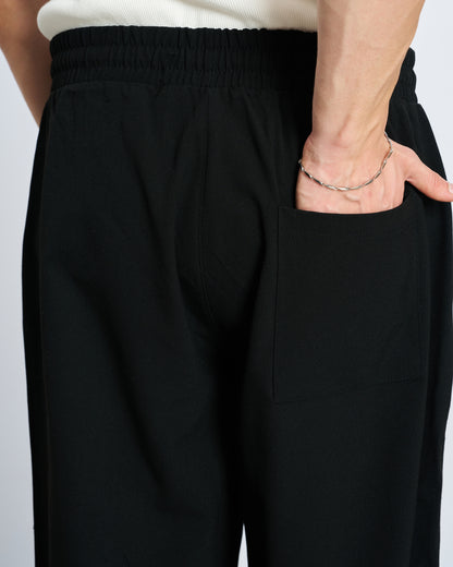 Bol Kesim Basic Pantolon - Siyah