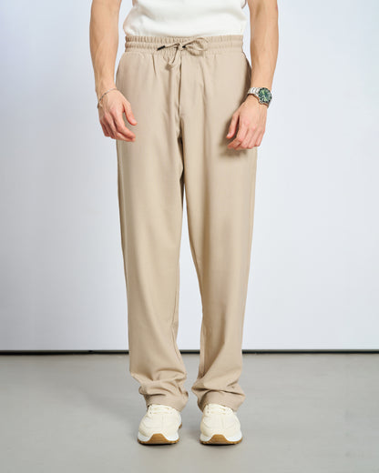 Bol Kesim Basic Pantolon - Taş