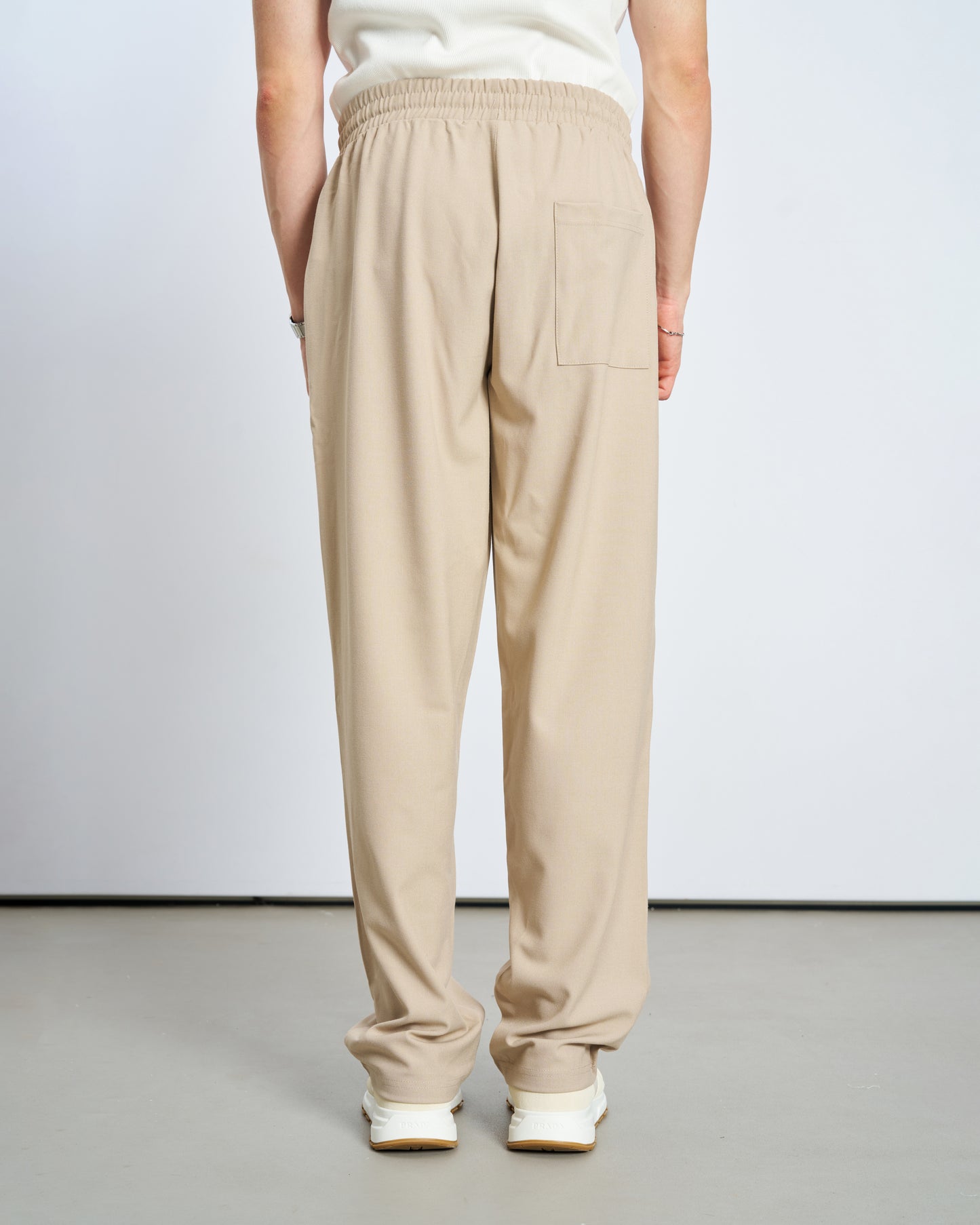 Bol Kesim Basic Pantolon - Taş