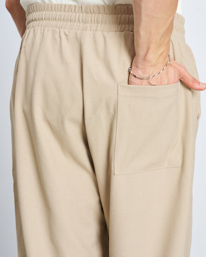Bol Kesim Basic Pantolon - Taş