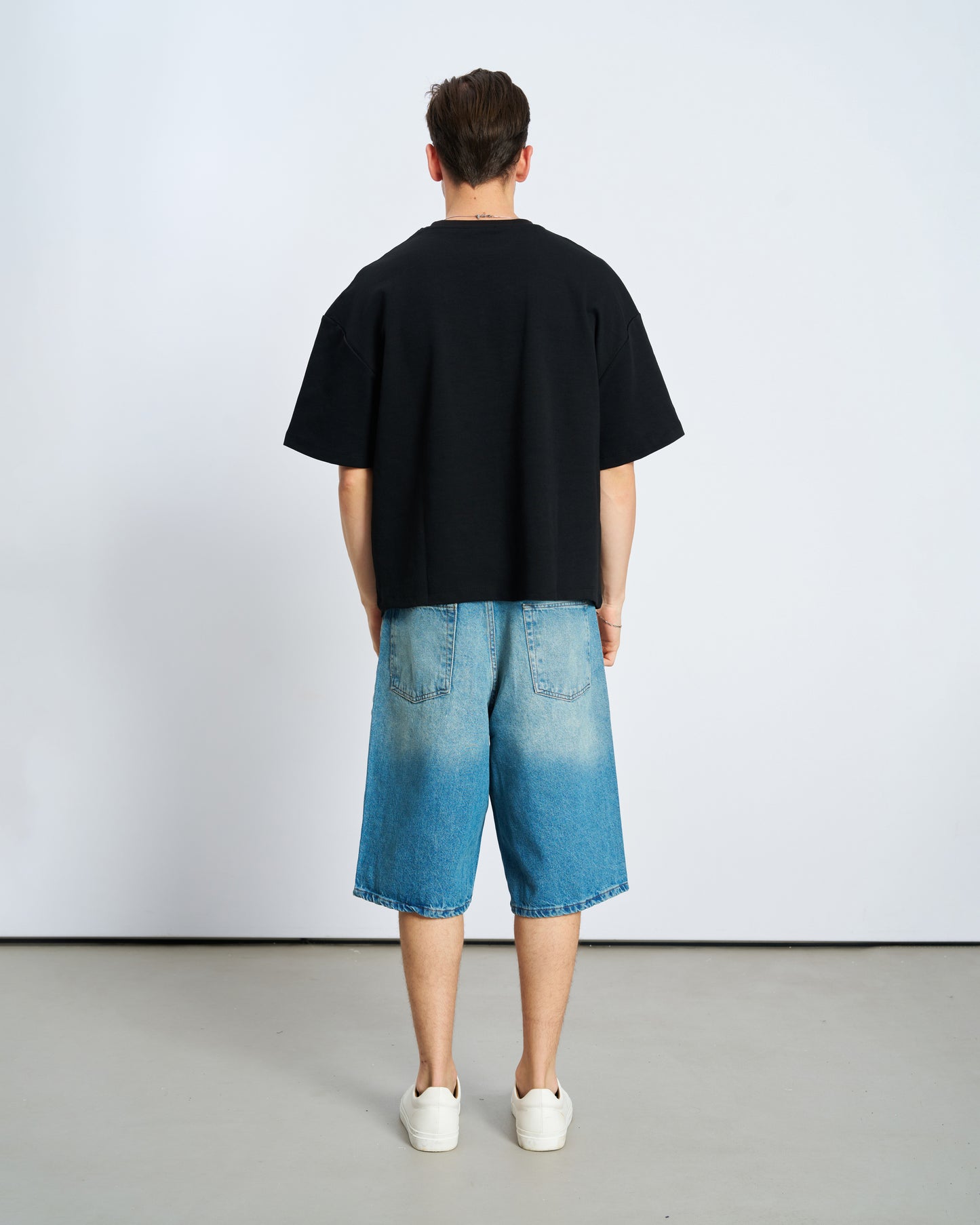 Oversize  Boxy Fit Tişört siyah